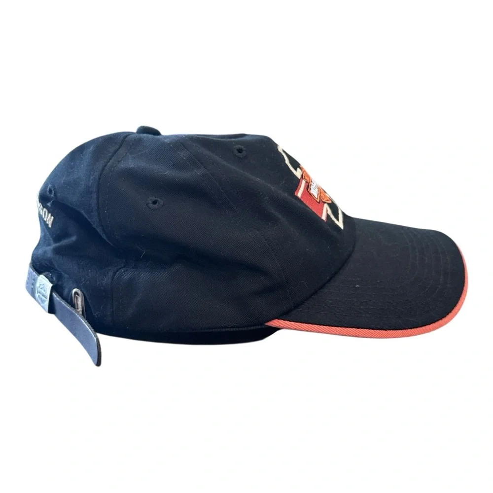 NWT Harley Davidson‎ Strapback Hat Cap Embroidered Bar & Shield Biker Adjustable